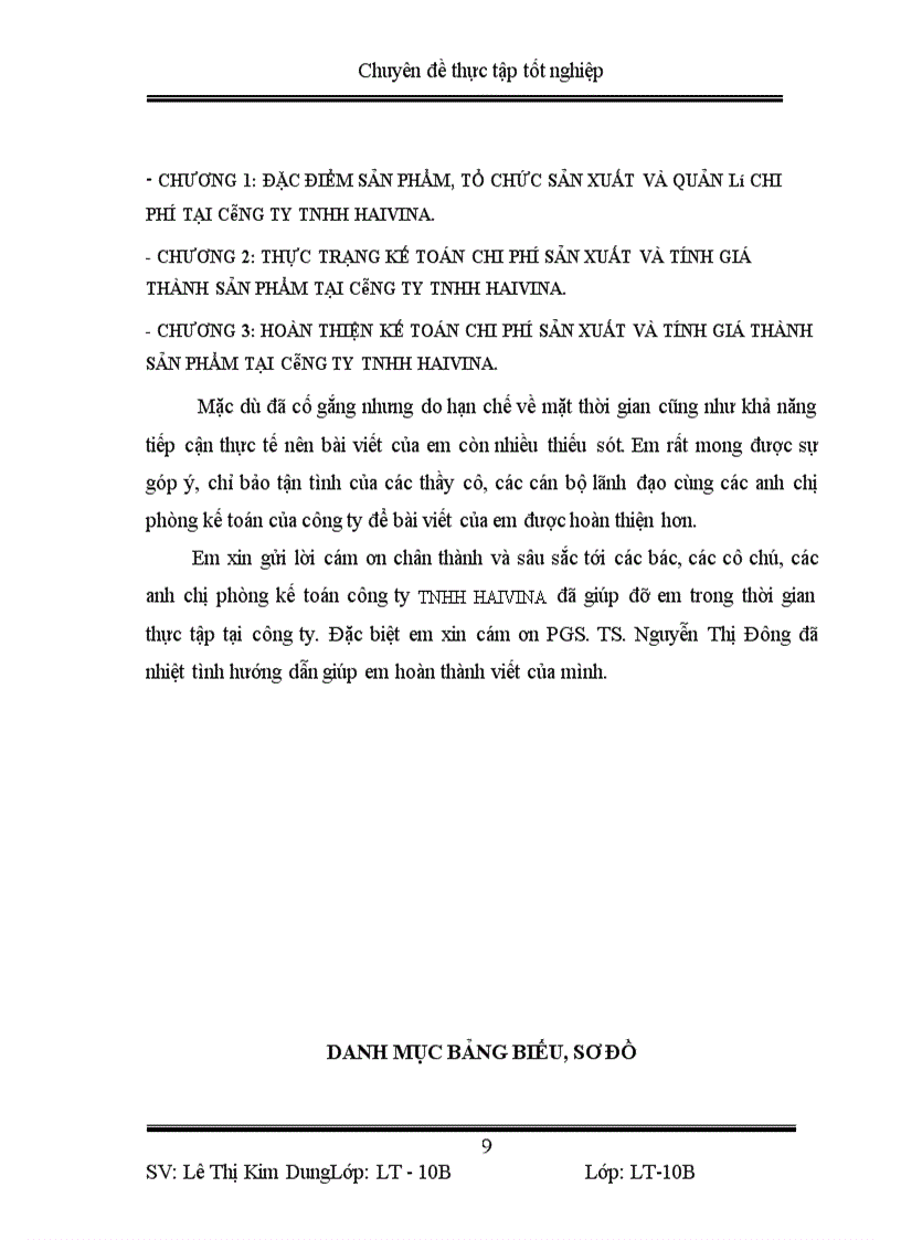 image for page Hoàn thiện kế toán chi phí sản xuất và tính giá thành sản phẩm tại công ty TNHH HAIVINA
