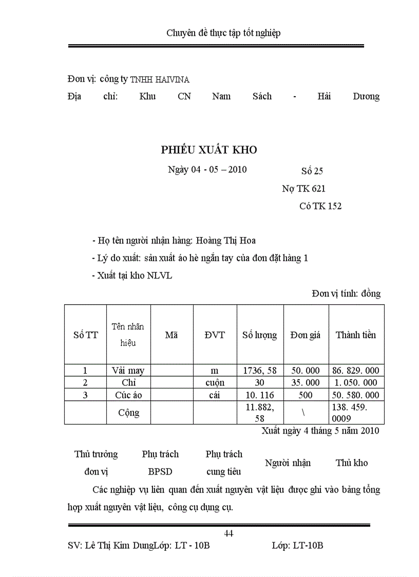 image for page Hoàn thiện kế toán chi phí sản xuất và tính giá thành sản phẩm tại công ty TNHH HAIVINA
