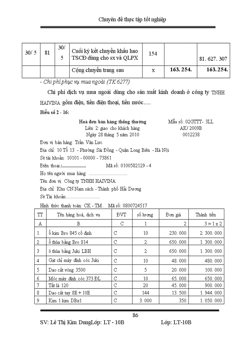 image for page Hoàn thiện kế toán chi phí sản xuất và tính giá thành sản phẩm tại công ty TNHH HAIVINA