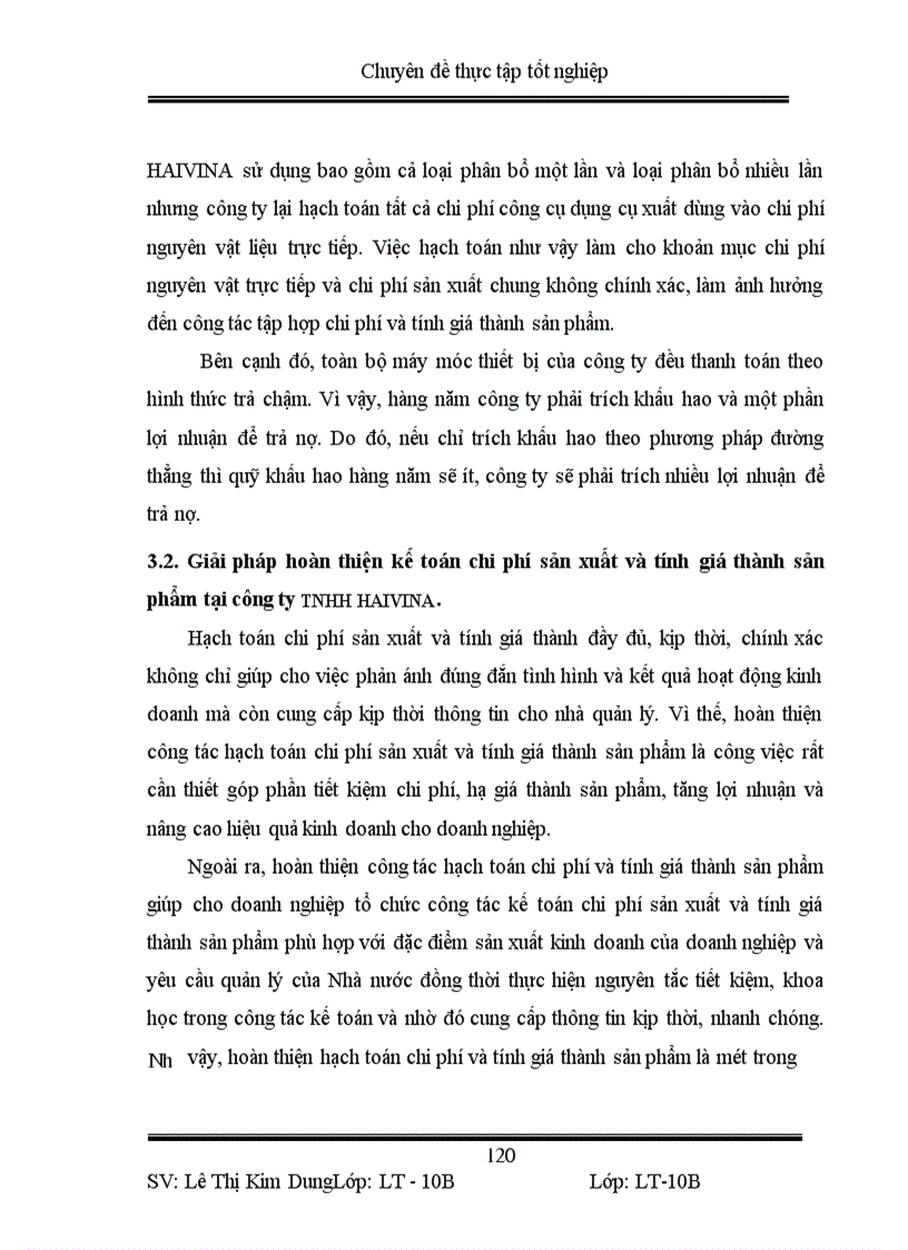 image for page Hoàn thiện kế toán chi phí sản xuất và tính giá thành sản phẩm tại công ty TNHH HAIVINA