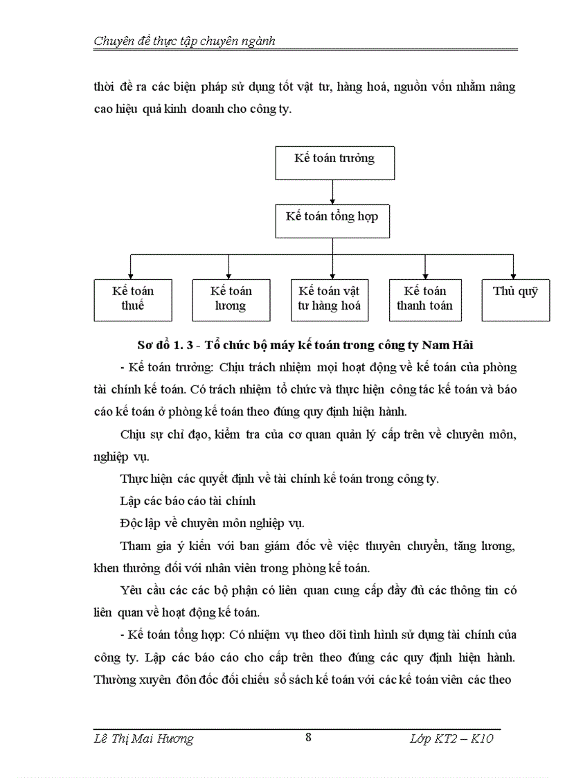 image for page Hạch toán bán hàng và xác định kết quả kinh doanh tại công ty TNHH thương mại vật tư Nam Hải