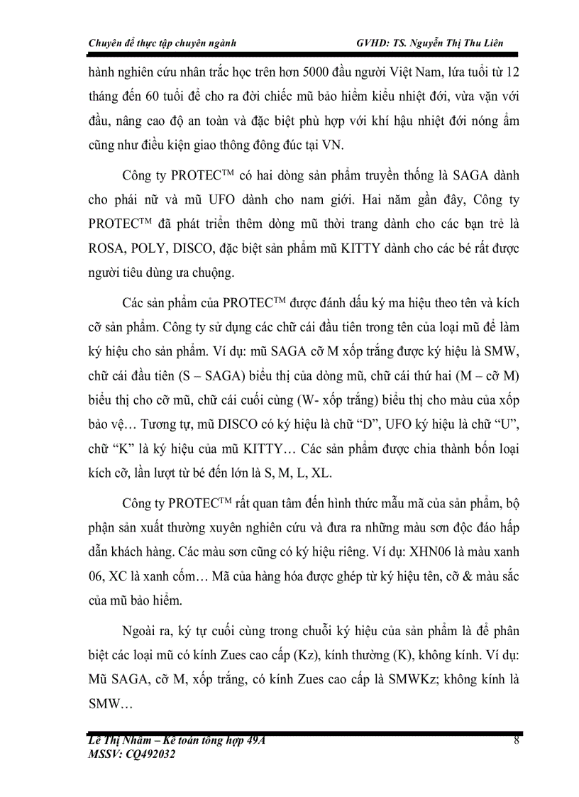 image for page Kế toán chi phí sản xuất và tính giá thành sản phẩm tại Công ty TNHH thiết bị và sản phẩm an toàn Việt Nam (PROTECTM)