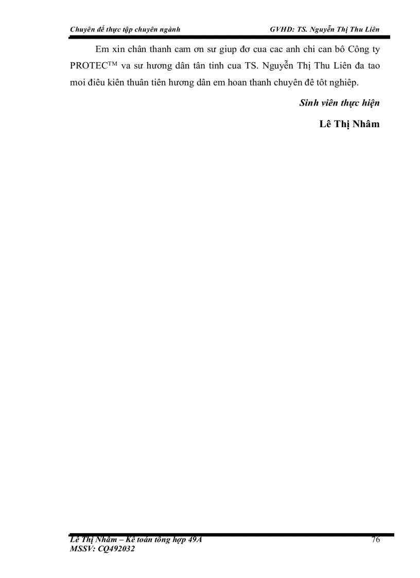 image for page Kế toán chi phí sản xuất và tính giá thành sản phẩm tại Công ty TNHH thiết bị và sản phẩm an toàn Việt Nam (PROTECTM)