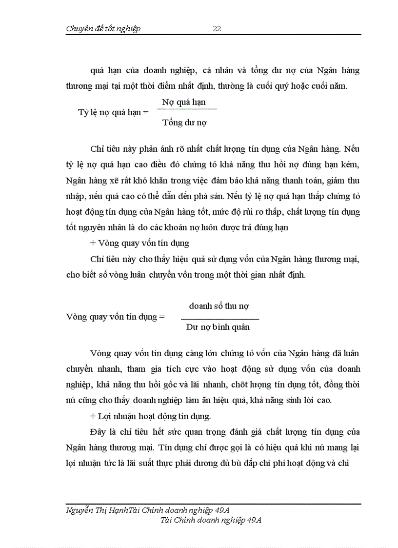image for page Một số giải pháp nâng cao chất lượng tín dụng tại ngân hàng nông nghiệp và phát triển nông thôn - chi nhánh Tây Đô