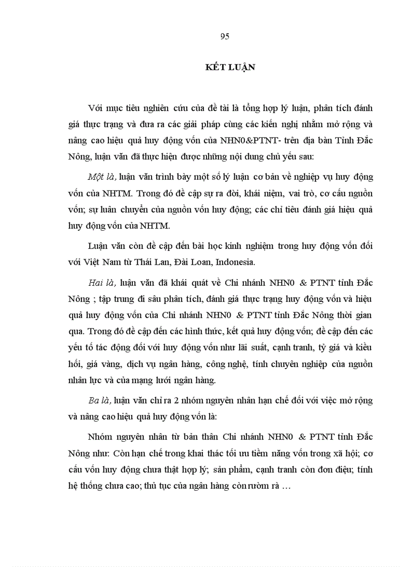 image for page Nâng cao hiệu quả huy động vốn của Ngân hàng nông nghiệp và phát triển nông thôn – Chi nhánh tỉnh Đắc Nông