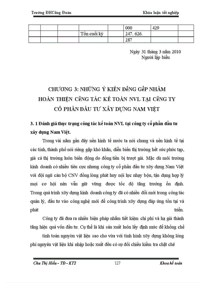 image for page Hoàn thiện công tác kế toán nguyên vật liệu tại công ty cổ phần đầu tư xây dựng Nam Việt