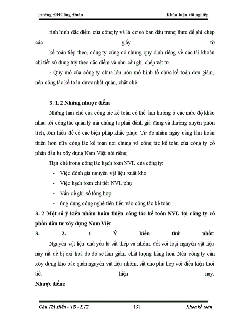 image for page Hoàn thiện công tác kế toán nguyên vật liệu tại công ty cổ phần đầu tư xây dựng Nam Việt
