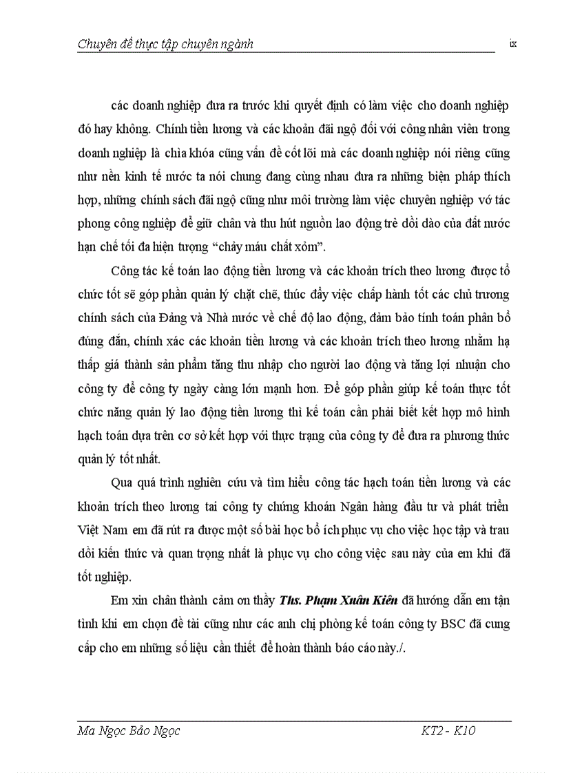 image for page Hạch toán tiền lương và các khoản trích theo lương tại công ty BSC