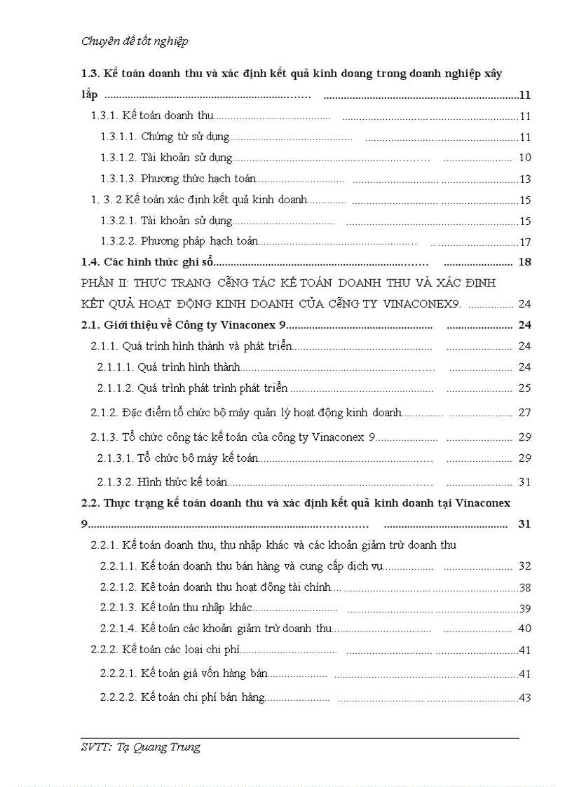 image for page Kế toán doanh thu và xác định kết quả kinh doanh tại Công ty Cổ phần Xây dựng Vinaconex 9 2