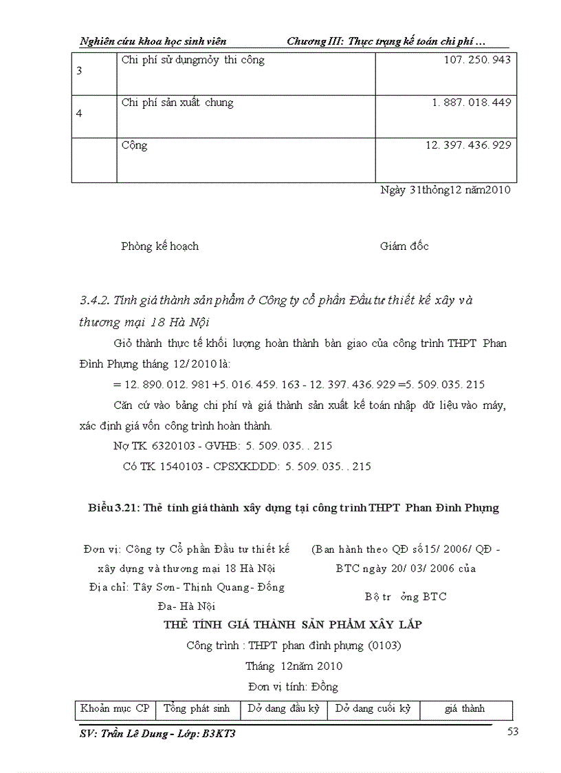 image for page Kế toán chi phí sản xuất và tính giá thành sản phẩm xây dựng tại Công ty cổ phần Đầu tư thiết kế xây dựng và thương mại 18 Hà Nội