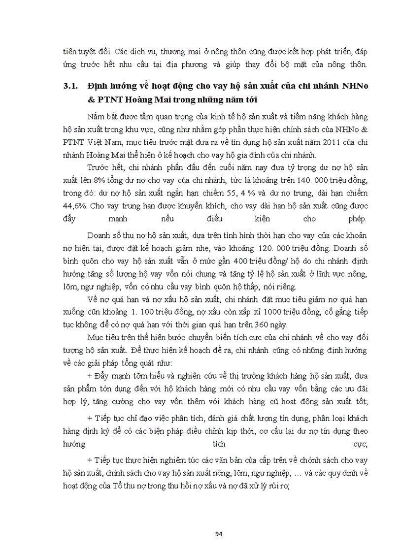 image for page Giải pháp nâng cao chất lượng tín dụng hộ sản xuất tại chi nhánh NHNo&PTNT Hoàng Mai, Hà Nội
