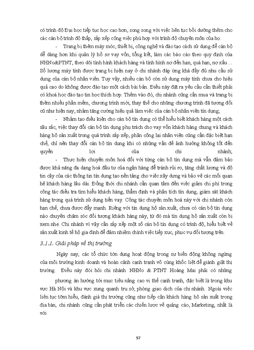 image for page Giải pháp nâng cao chất lượng tín dụng hộ sản xuất tại chi nhánh NHNo&PTNT Hoàng Mai, Hà Nội