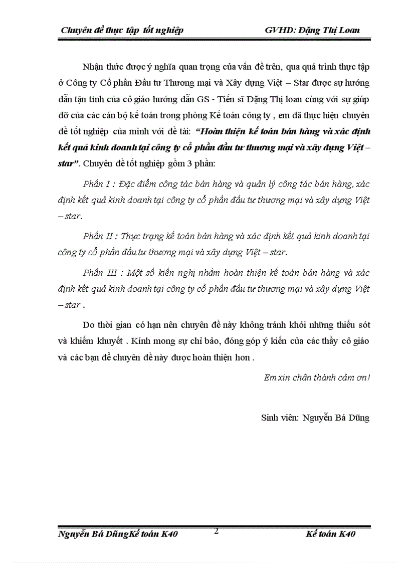 image for page Hoàn thiện kế toán bán hàng và xác định kết quả kinh doanh tại công ty cổ phần đầu tư thương mại và xây dựng Việt – star