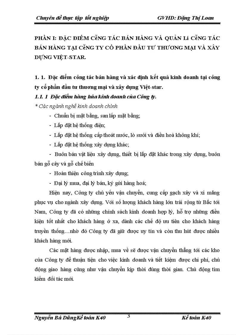 image for page Hoàn thiện kế toán bán hàng và xác định kết quả kinh doanh tại công ty cổ phần đầu tư thương mại và xây dựng Việt – star