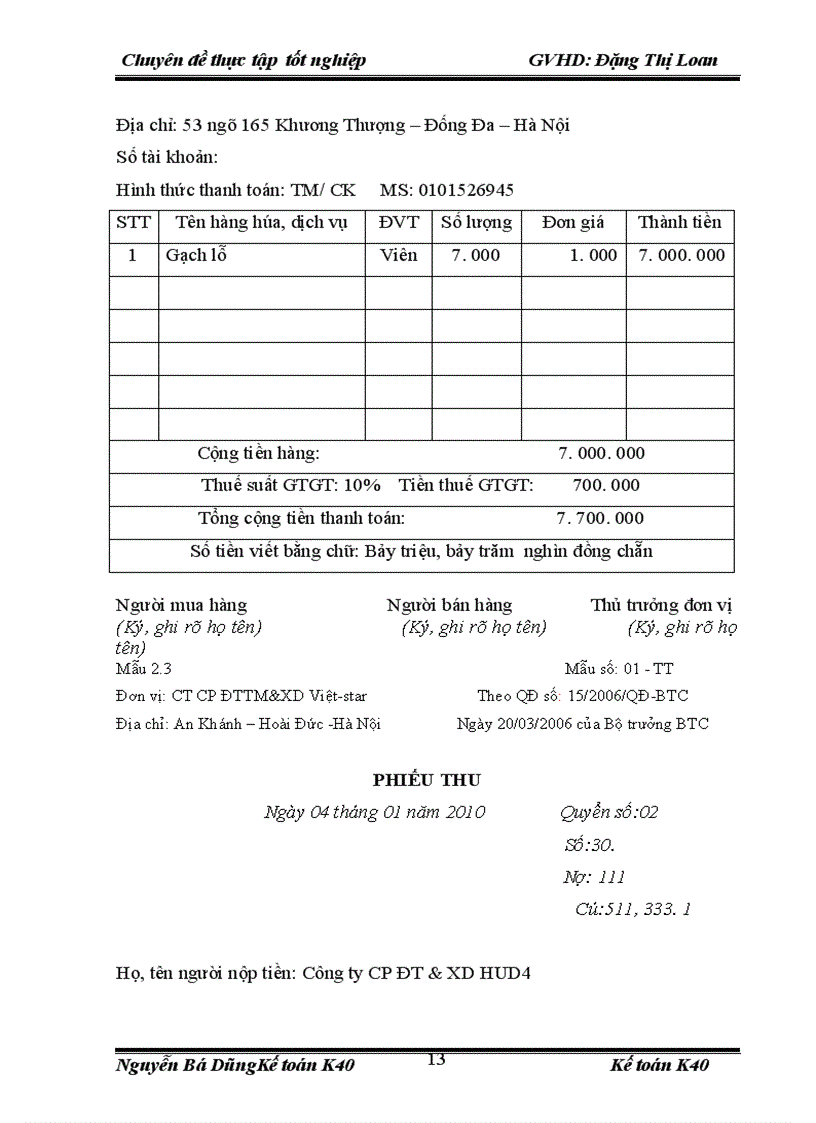 image for page Hoàn thiện kế toán bán hàng và xác định kết quả kinh doanh tại công ty cổ phần đầu tư thương mại và xây dựng Việt – star