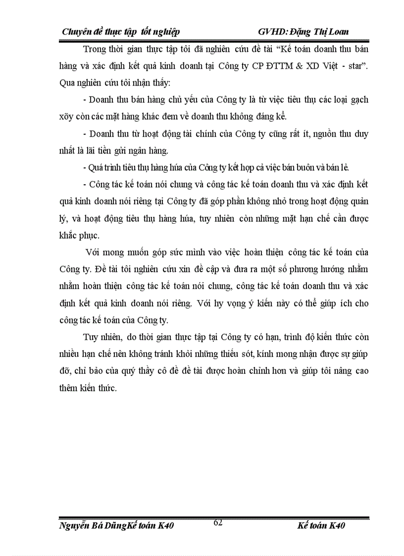 image for page Hoàn thiện kế toán bán hàng và xác định kết quả kinh doanh tại công ty cổ phần đầu tư thương mại và xây dựng Việt – star