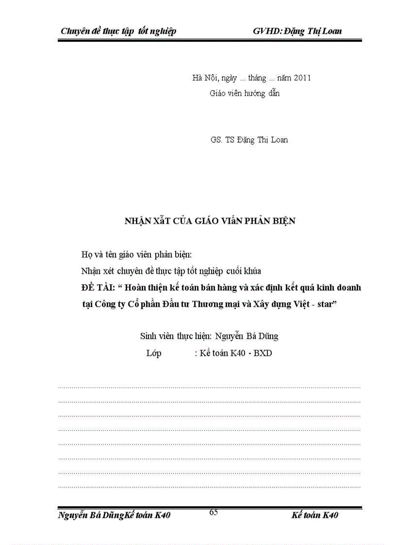 image for page Hoàn thiện kế toán bán hàng và xác định kết quả kinh doanh tại công ty cổ phần đầu tư thương mại và xây dựng Việt – star