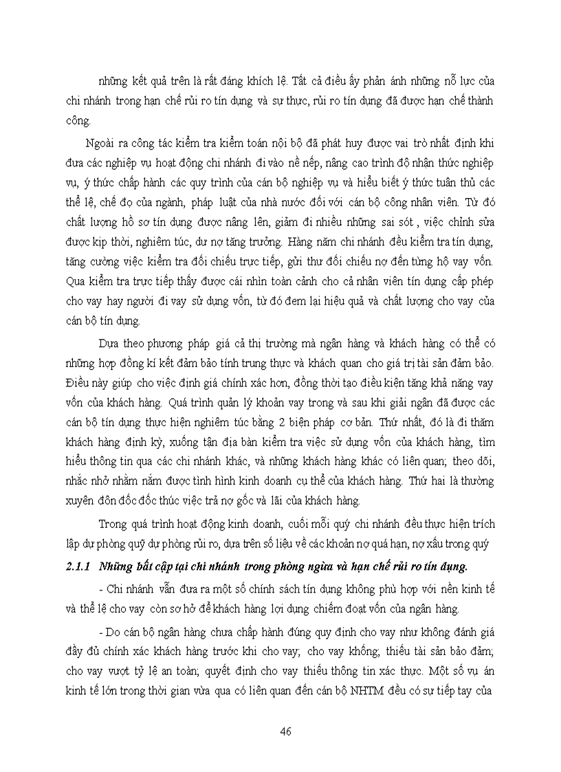image for page Giải pháp phòng ngừa và hạn chế rủi ro tín dụng tại NHTM CP Quân đội chi nhánh Đào Duy Anh