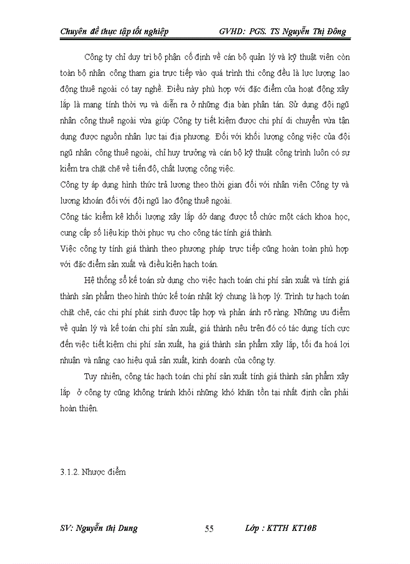 image for page Kế toán chi phí sản xuất và tính giá thành sản phẩm tại Công ty TNHH xây dựng 189A