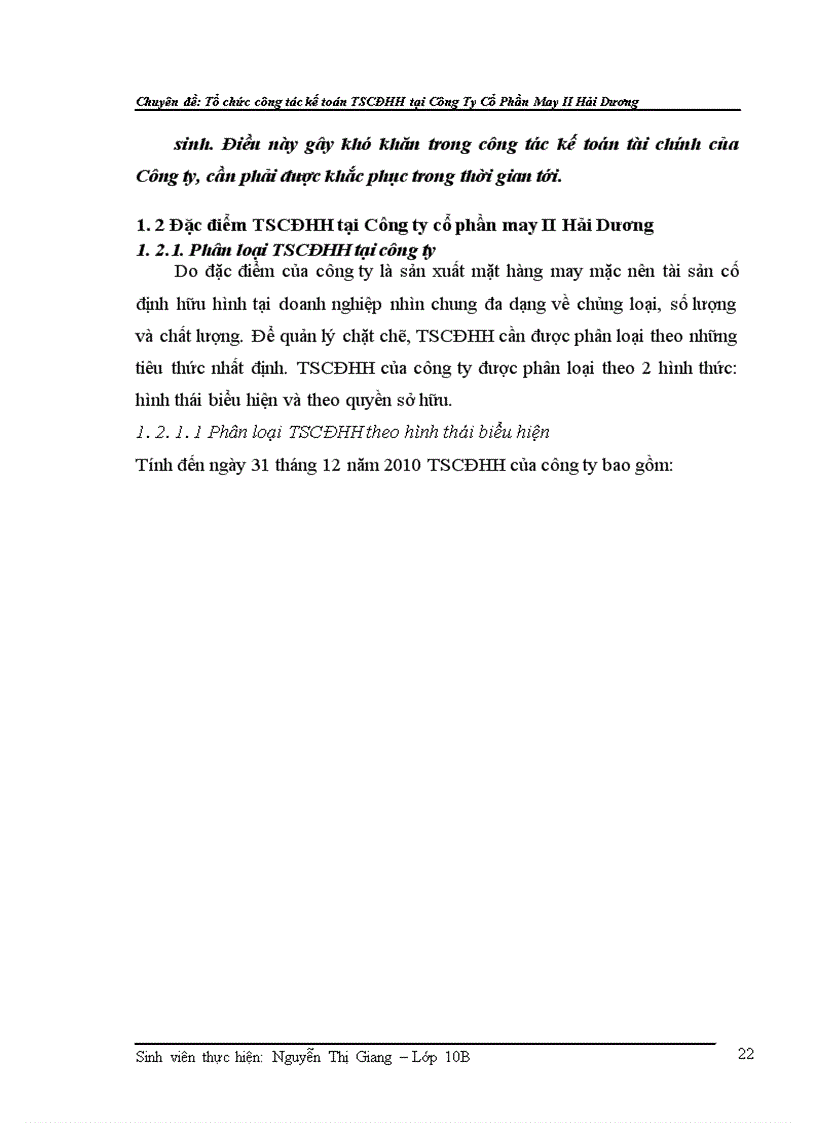 image for page Hoàn thiện công tác kế toán tài sản cố định hữu hình tại Công ty cổ phần may II Hải Dương