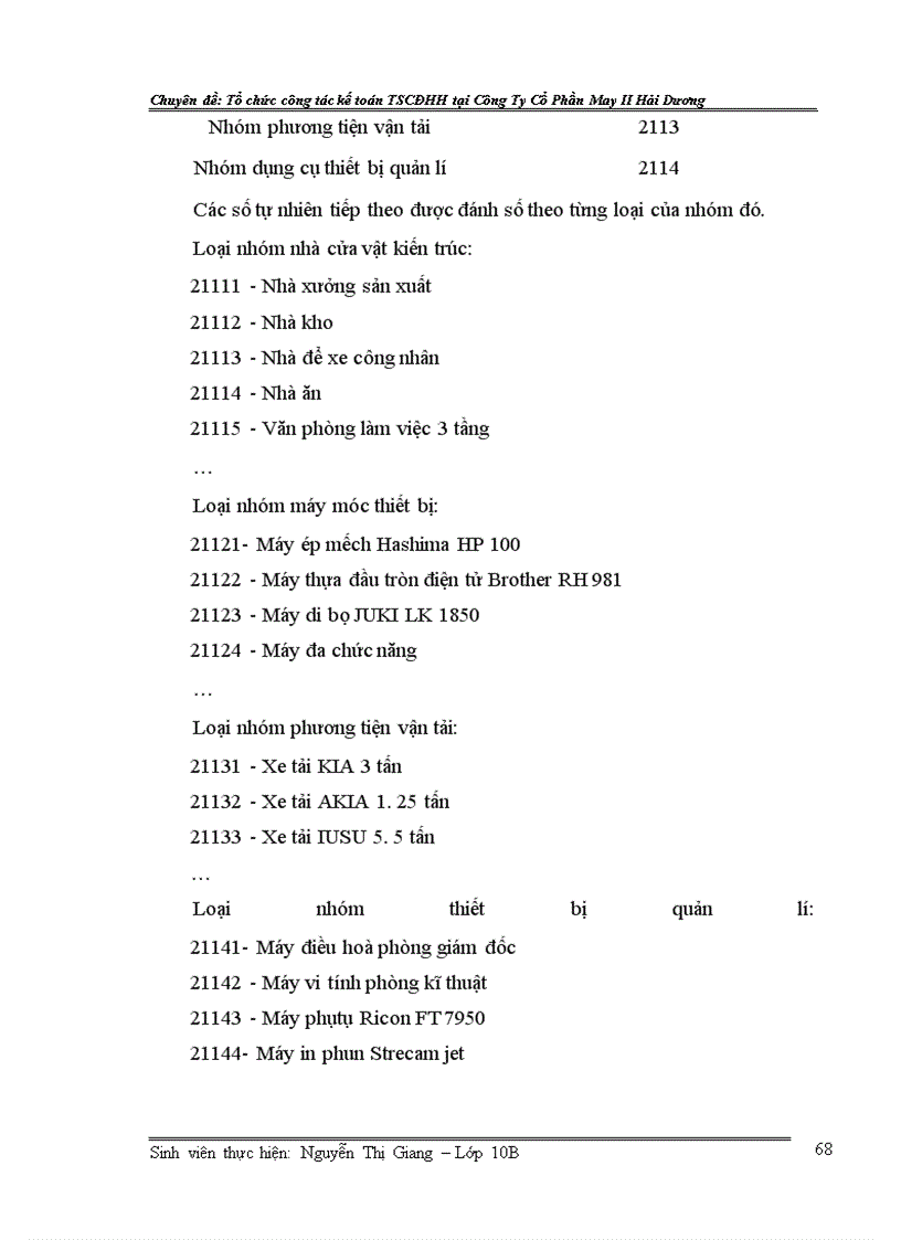 image for page Hoàn thiện công tác kế toán tài sản cố định hữu hình tại Công ty cổ phần may II Hải Dương