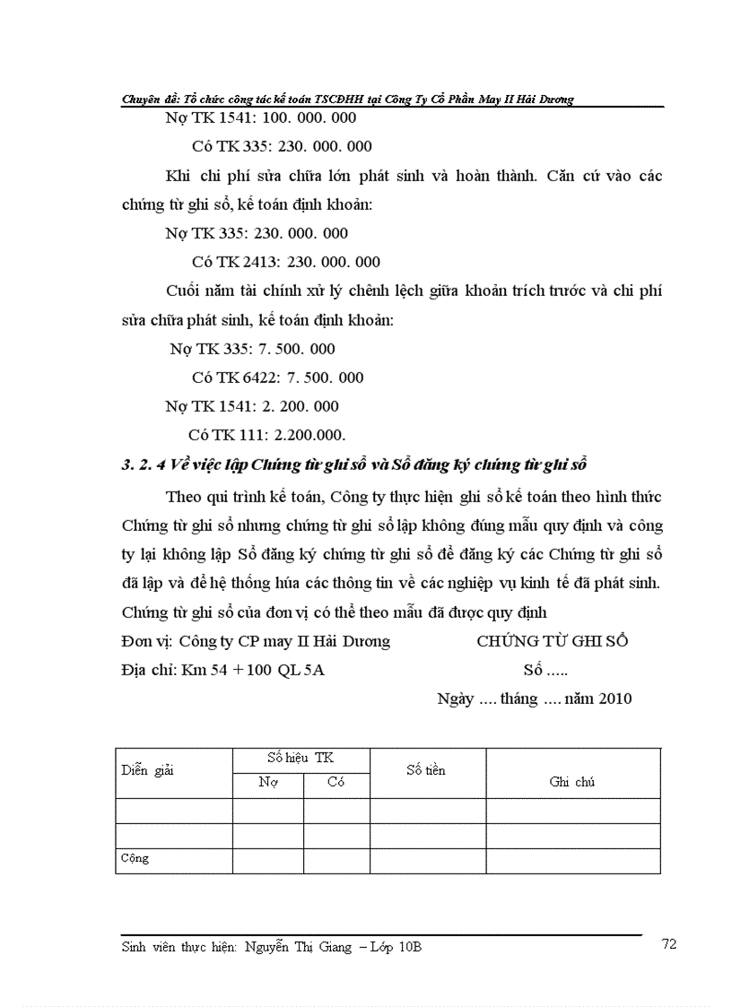 image for page Hoàn thiện công tác kế toán tài sản cố định hữu hình tại Công ty cổ phần may II Hải Dương