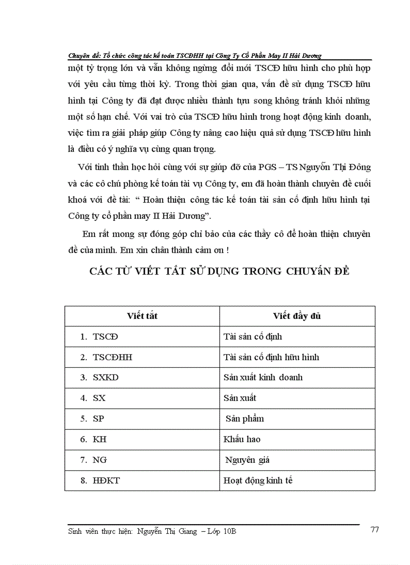 image for page Hoàn thiện công tác kế toán tài sản cố định hữu hình tại Công ty cổ phần may II Hải Dương