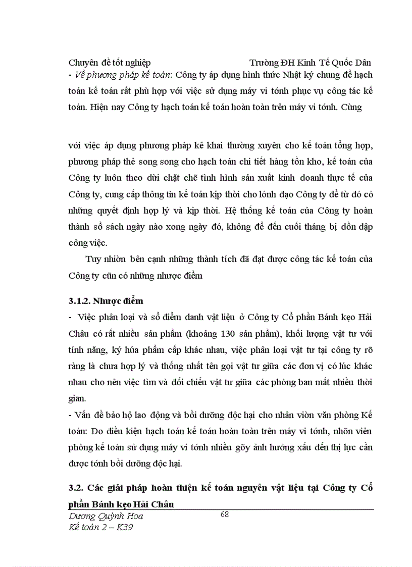 image for page Hoàn thiện Kế toán nguyên vật liệu tại Công ty Cổ phần Bánh kẹo Hải Châu