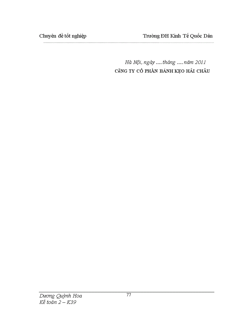 image for page Hoàn thiện Kế toán nguyên vật liệu tại Công ty Cổ phần Bánh kẹo Hải Châu