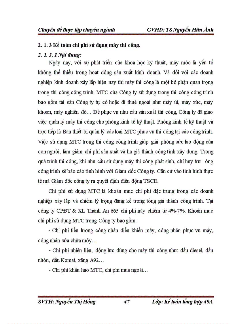 image for page Hoàn thiện kế toán chi phí sản xuất và tính giá thành sản phẩm xây lắp tại Công ty cổ phần đầu tư và xây lắp Thành An 665