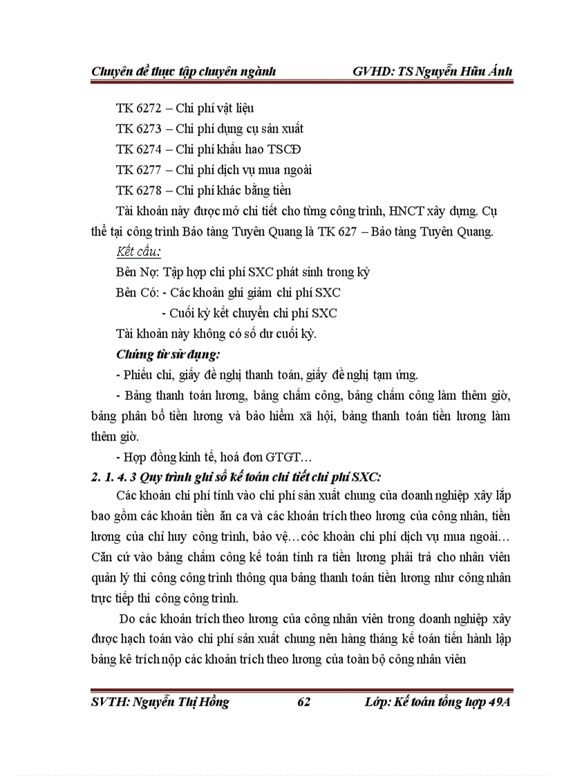 image for page Hoàn thiện kế toán chi phí sản xuất và tính giá thành sản phẩm xây lắp tại Công ty cổ phần đầu tư và xây lắp Thành An 665