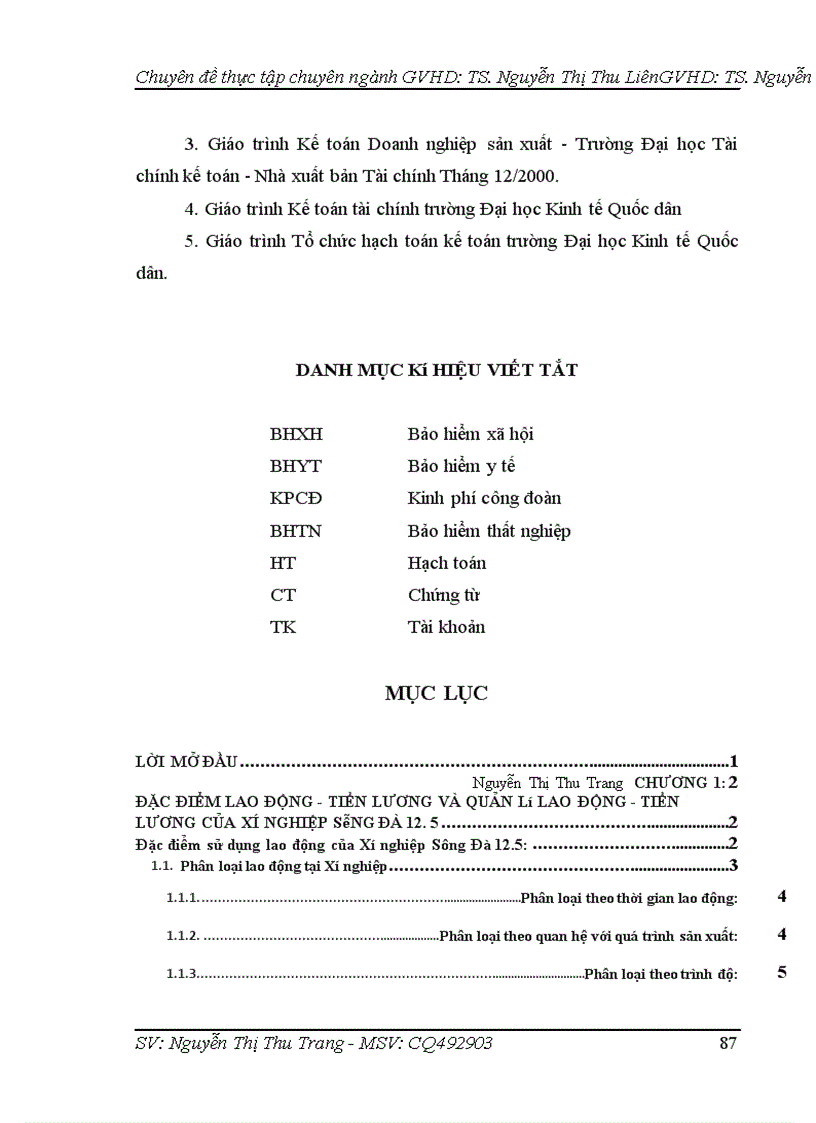 image for page Hoàn thiện kế toán tiền lương và các khoản trích theo lương tại xí nghiệp sông đà 12.5