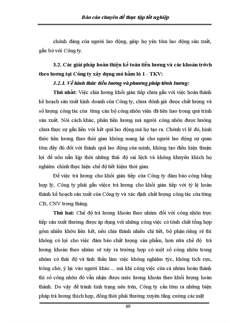 image for page Hoàn thiện kế toán tiền lương và các khoản trích theo lương tại Công ty xây dựng mỏ hầm lò 1 - TKV
