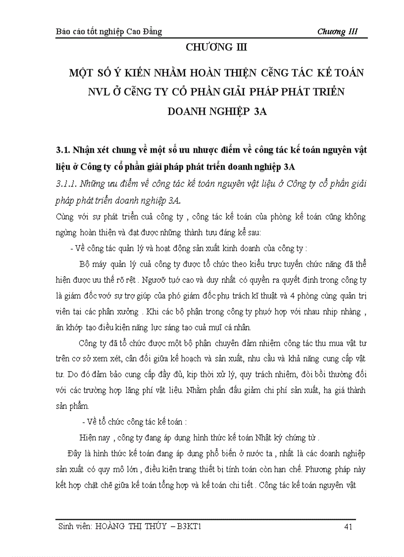 image for page Kế toán Nguyên Vật Liệu tại Công ty cổ phần giải pháp phát triển Doanh Nghiệp 3A