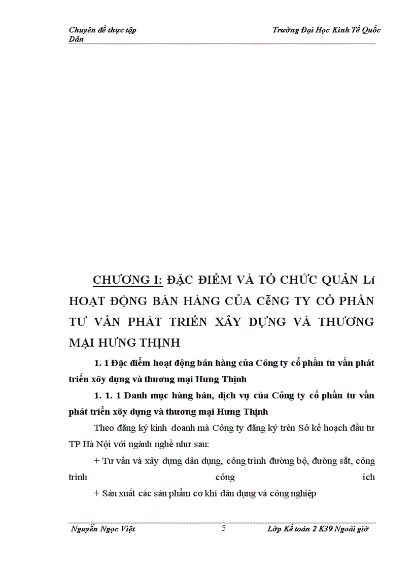 image for page Hoàn thiện kế toán bán hàng và xác định kết quả kinh doanh tại Công ty cổ phần tư vấn phát triển xây dựng và thương mại Hưng Thịnh