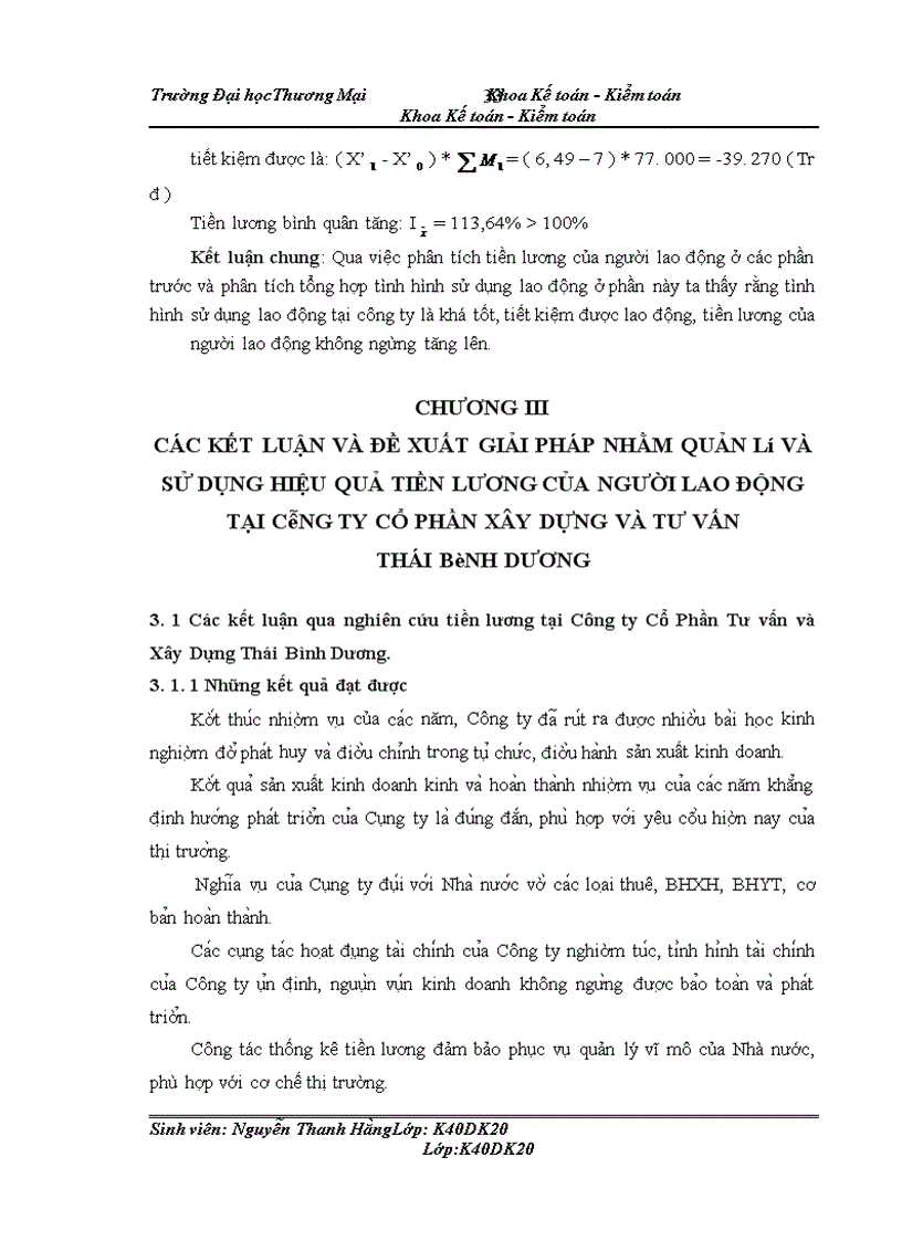 image for page Phân tích thống kê tiền lương của người lao động tại Công ty Cổ phần xây dựng và tư vấn Thái Dương