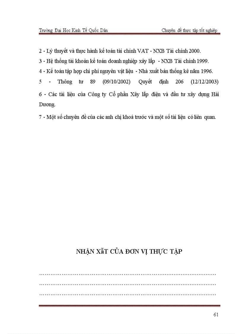image for page Hoàn thiện kế toán nguyên vật liệu tại Công ty Cổ phần Xây lắp điện và Đầu tư xây dựng Hải Dương