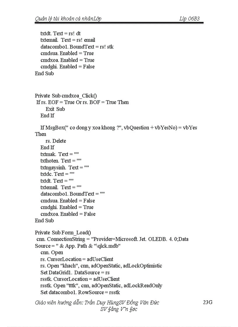 image for page Quản lý tài khoản của cá nhân