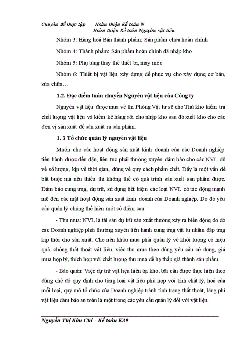 image for page Hoàn thiện Kế toán Nguyên vật liệu