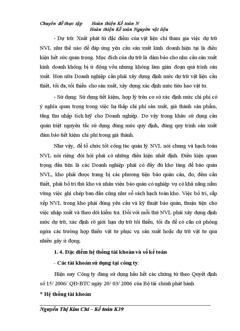 image for page Hoàn thiện Kế toán Nguyên vật liệu