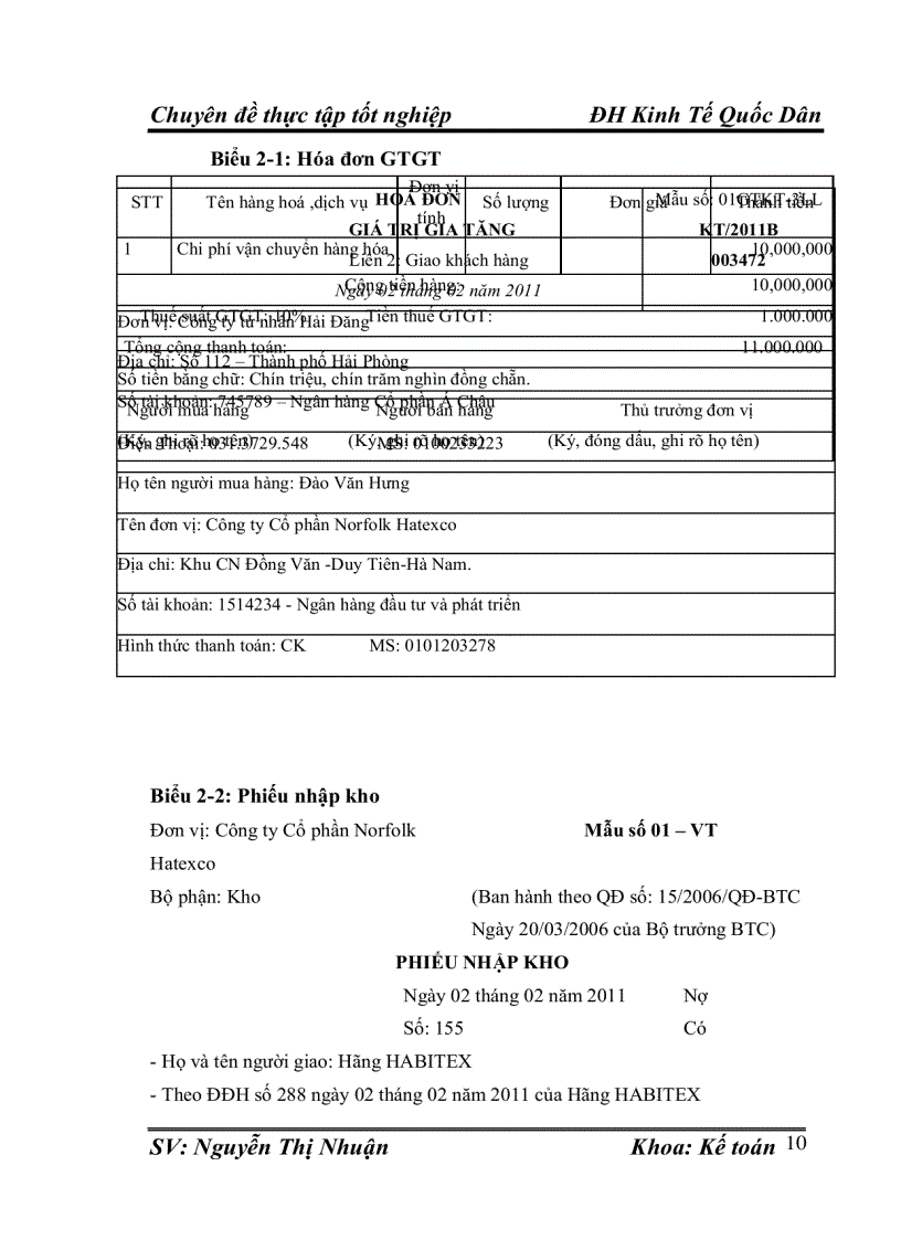 image for page Hoàn thiện Kế toán chi phí sản xuất và tính giá thành sản phẩm tại công ty cổ phần Norfolk Hatexco