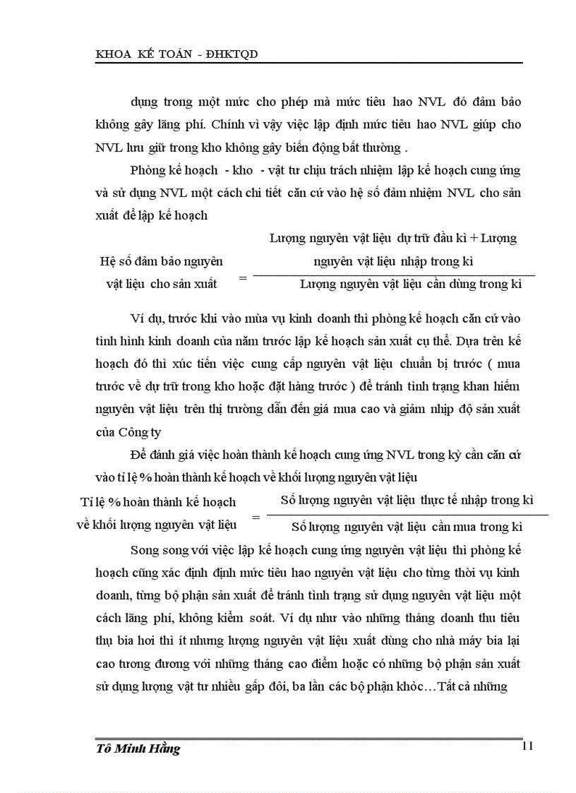 image for page Hoàn thiện kế toán nguyên vật liệu ở công ty cổ phần bia hà nội – hồng hà