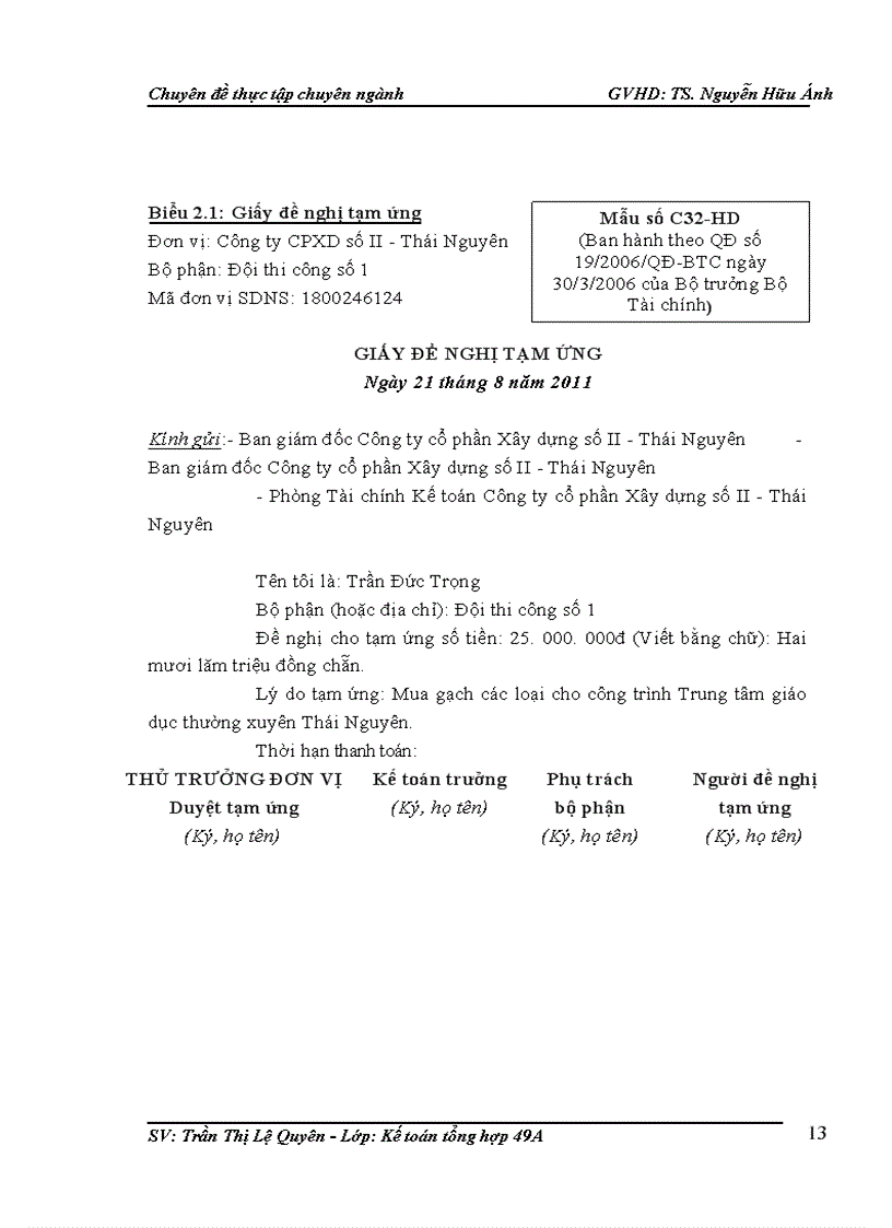 image for page Hoàn thiện công tác kế toán chi phí sản xuất và giá thành sản phẩm xây lắp ở công ty cổ phần xây dựng số II Thái Nguyên
