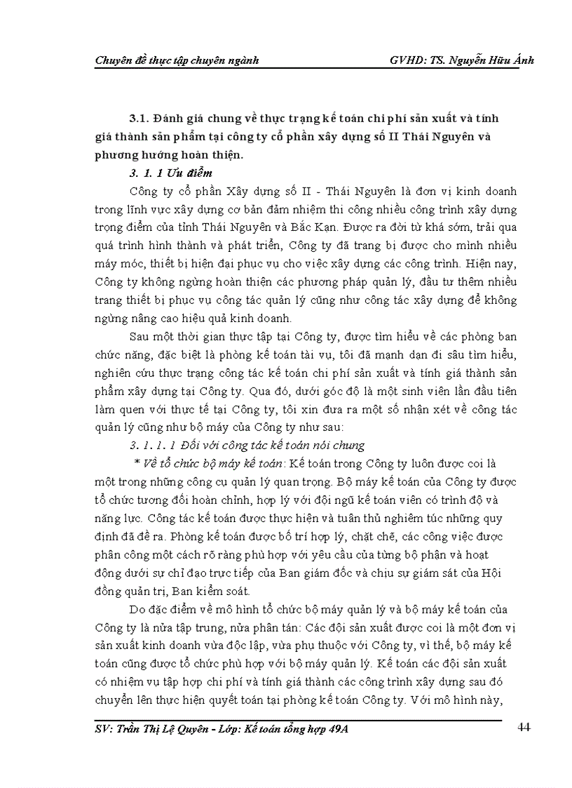 image for page Hoàn thiện công tác kế toán chi phí sản xuất và giá thành sản phẩm xây lắp ở công ty cổ phần xây dựng số II Thái Nguyên