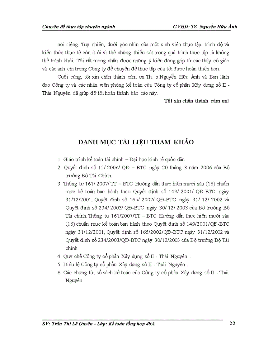 image for page Hoàn thiện công tác kế toán chi phí sản xuất và giá thành sản phẩm xây lắp ở công ty cổ phần xây dựng số II Thái Nguyên