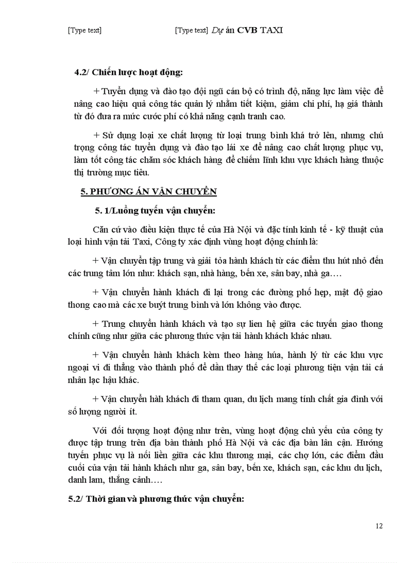 image for page Dự án CVB TAXI