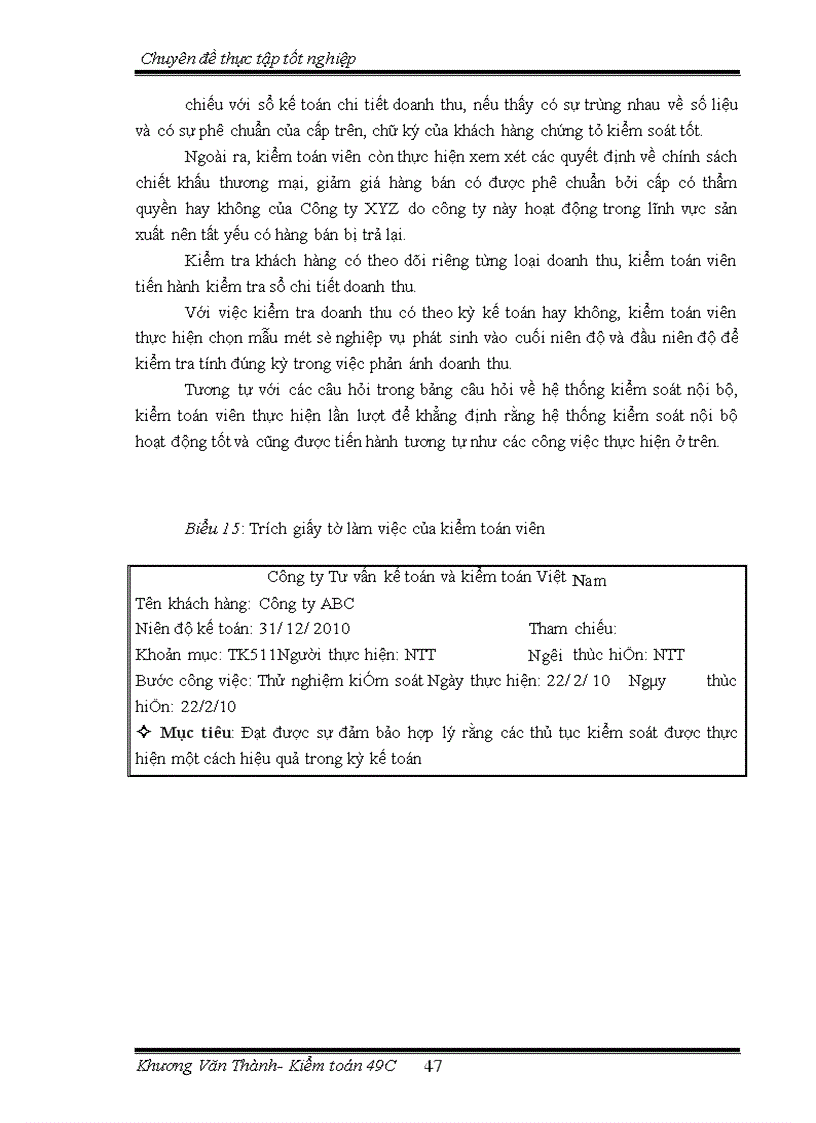 image for page Vận dụng quy trình kiểm toán vào kiểm toán khoản mục doanh thu trong kiểm toán báo cáo tài chính do Công ty kiểm toán AVA thực hiện