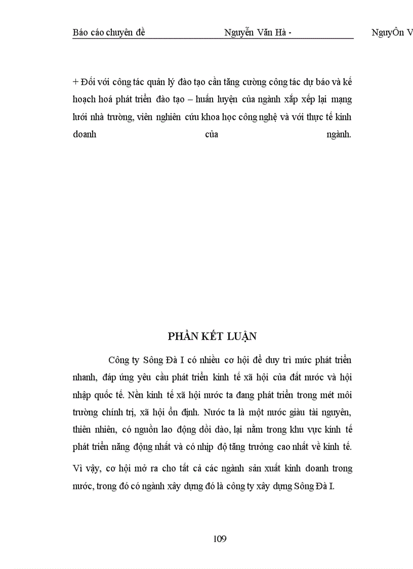 image for page Đưa ra phương hướng nhằm nâng cao hiệu quả công tác đào tạo và phát triển nguồn nhân lực tại Công ty Sông Đà I