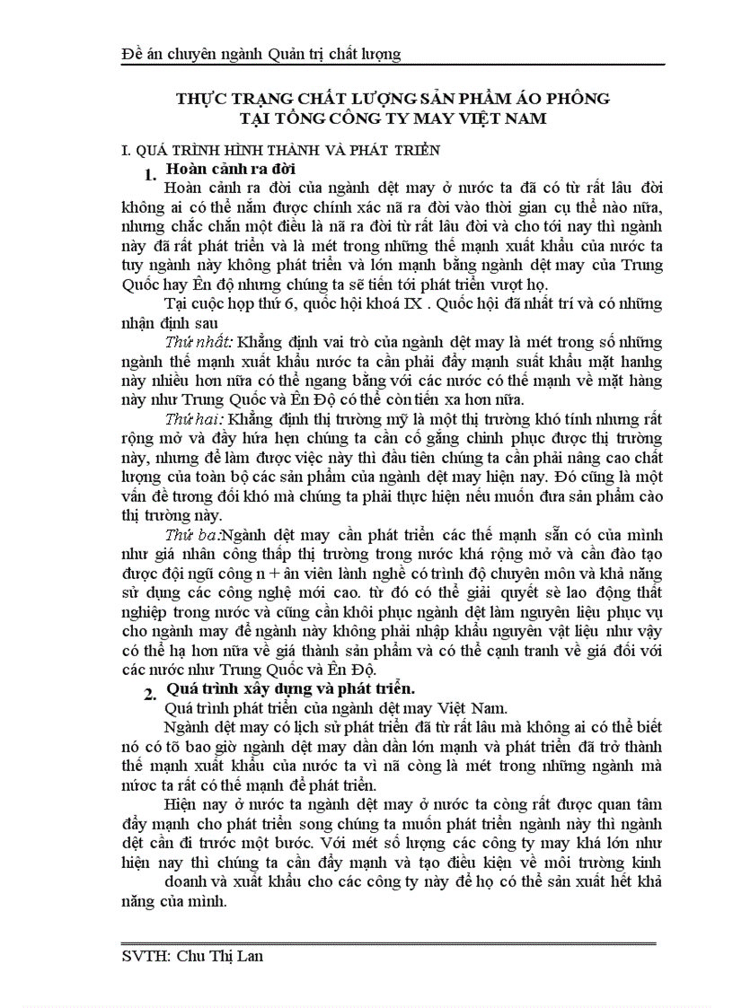 image for page Làm rõ những vấn đề chung tại Tổng công ty may Việt Nam