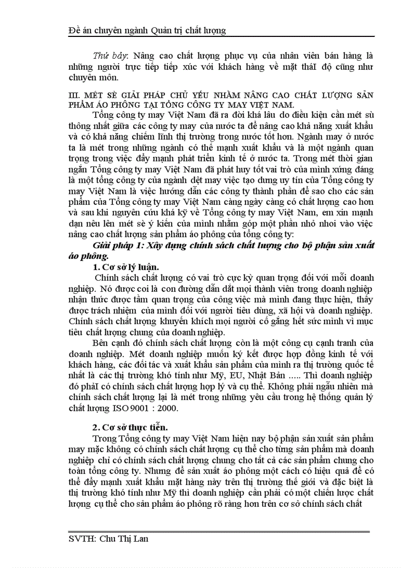 image for page Làm rõ những vấn đề chung tại Tổng công ty may Việt Nam